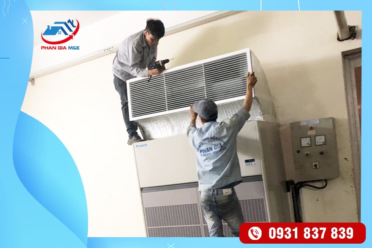 Thi công lắp đặt máy lạnh nhà xưởng