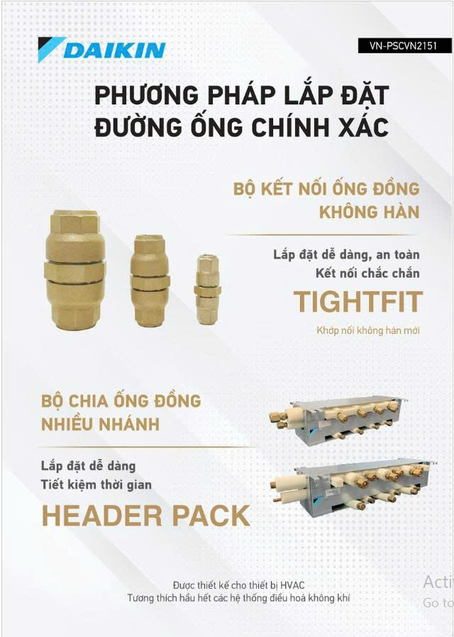 Lắp đặt đường ống chính xác