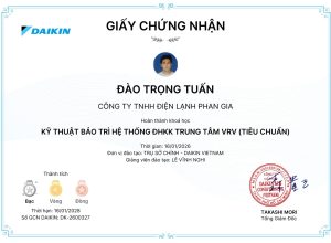 ĐÀO TRỌNG TUẤN_BẢO TRÌ VRV-1