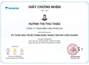HUỲNH THỊ THU THẢO_BẢO TRÌ VRV